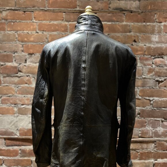 Empresa Distressed Moto Leather Jacket - Picture 7 of 14